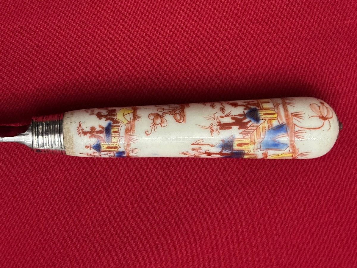 Couteaux Chantilly décor Kakiemon 18éme Siècle -photo-3