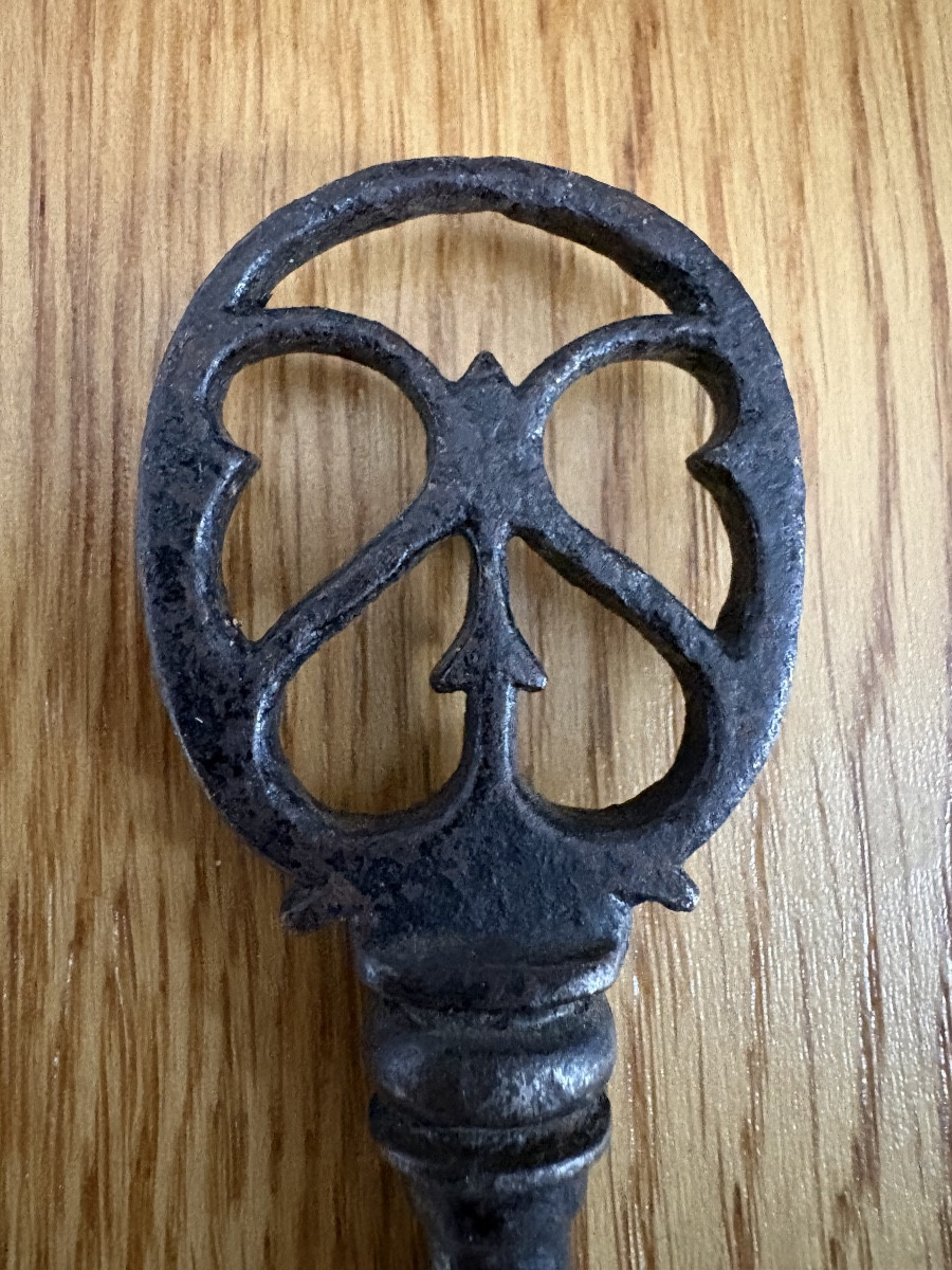 17th Century Wrought Iron Wedding Key -photo-3