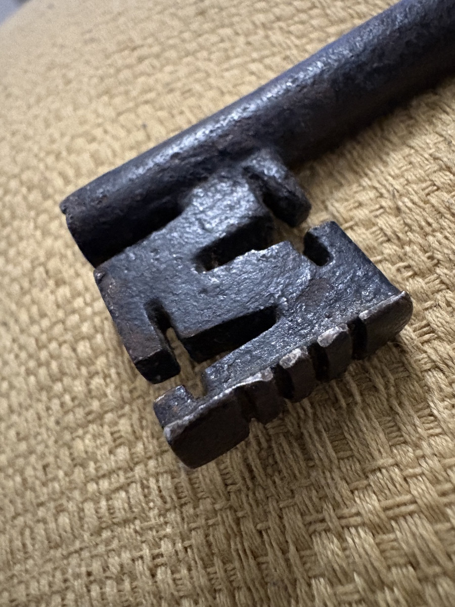 17th Century Wrought Iron Wedding Key -photo-4