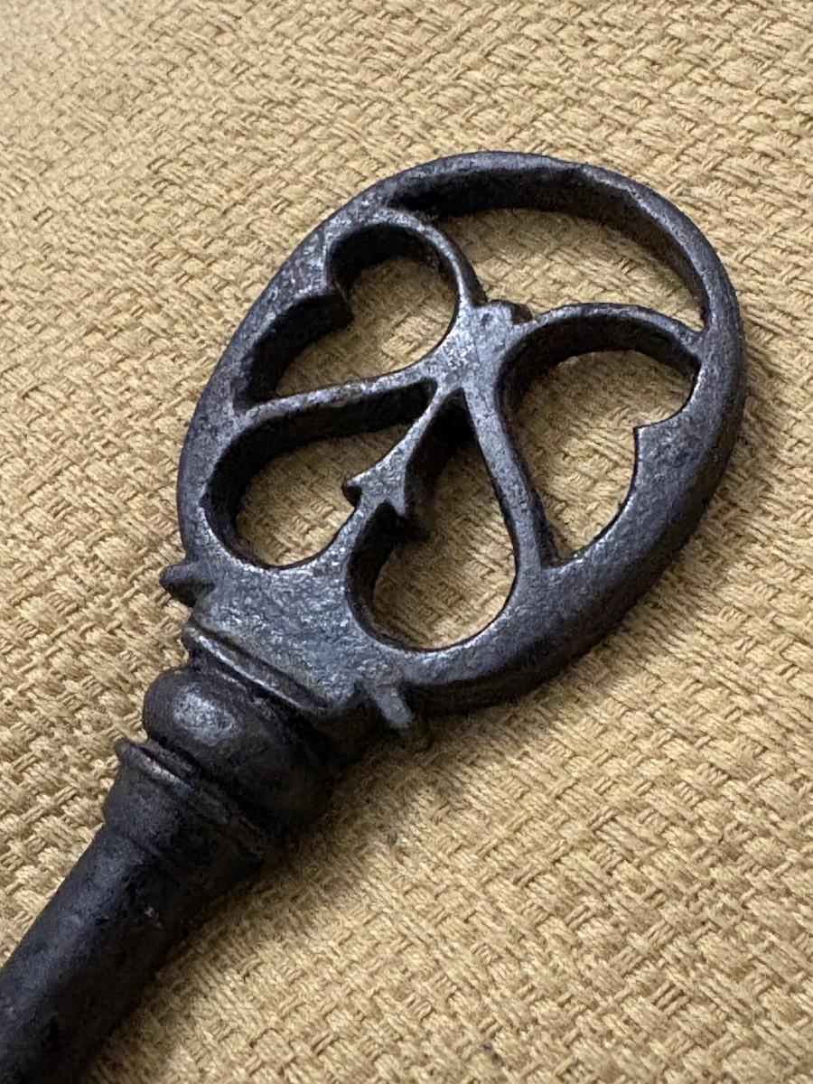17th Century Wrought Iron Wedding Key -photo-5