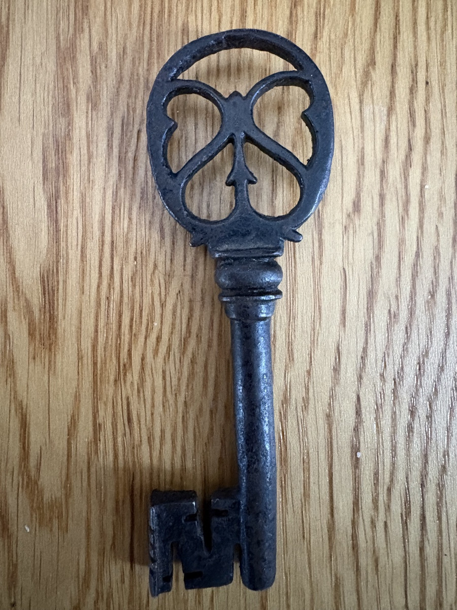 17th Century Wrought Iron Wedding Key -photo-8