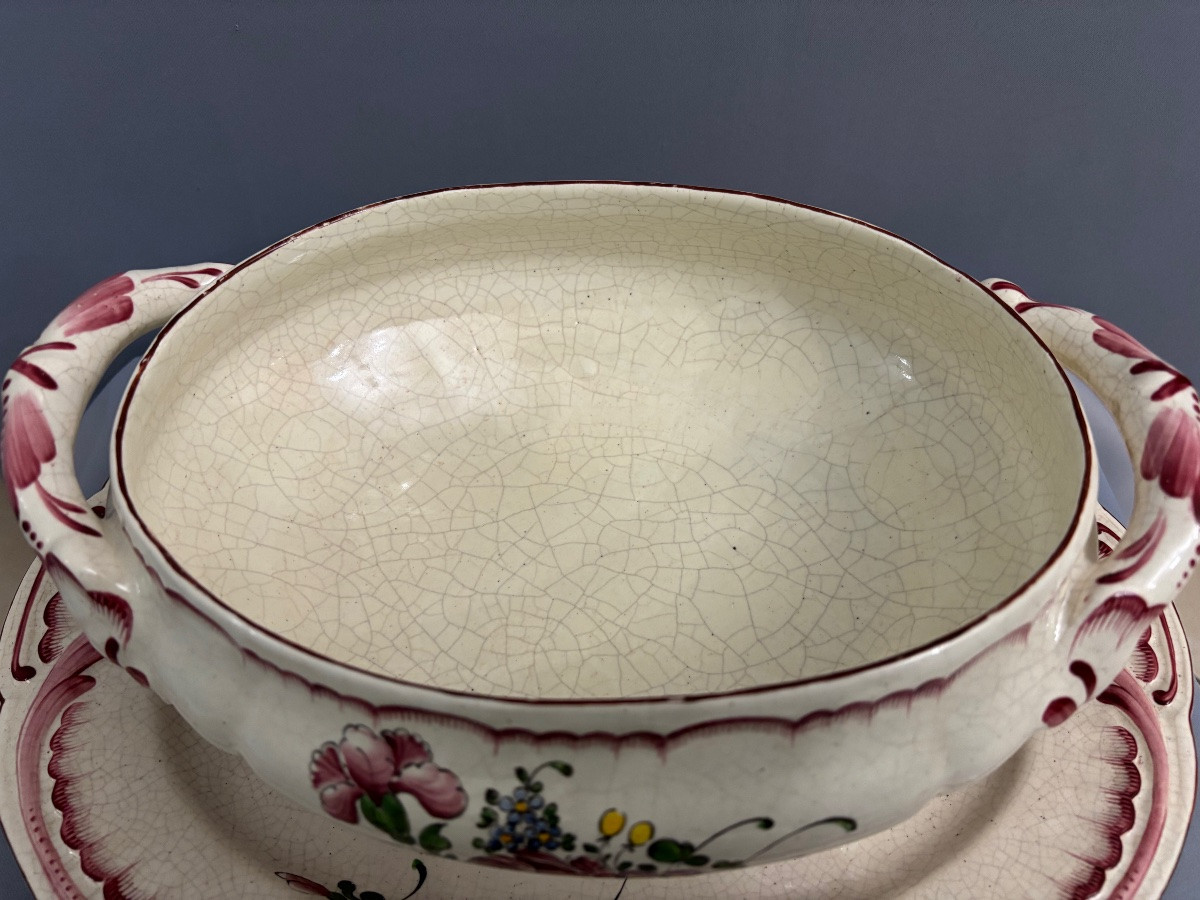 Soupière en faïence des Islettes 19éme Siècle -photo-7