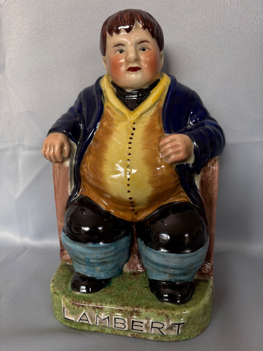 Staffordshire Céramique Daniel Lambert fin 19éme Siècle -photo-3