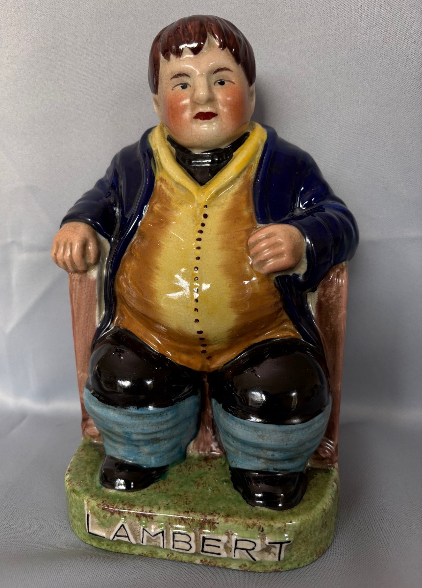 Staffordshire Céramique Daniel Lambert fin 19éme Siècle 