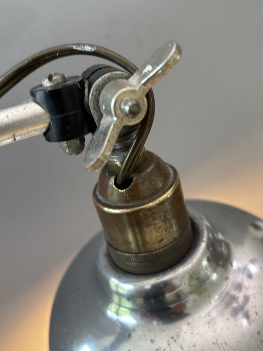 Lampe d’atelier articulée  année 50-photo-3