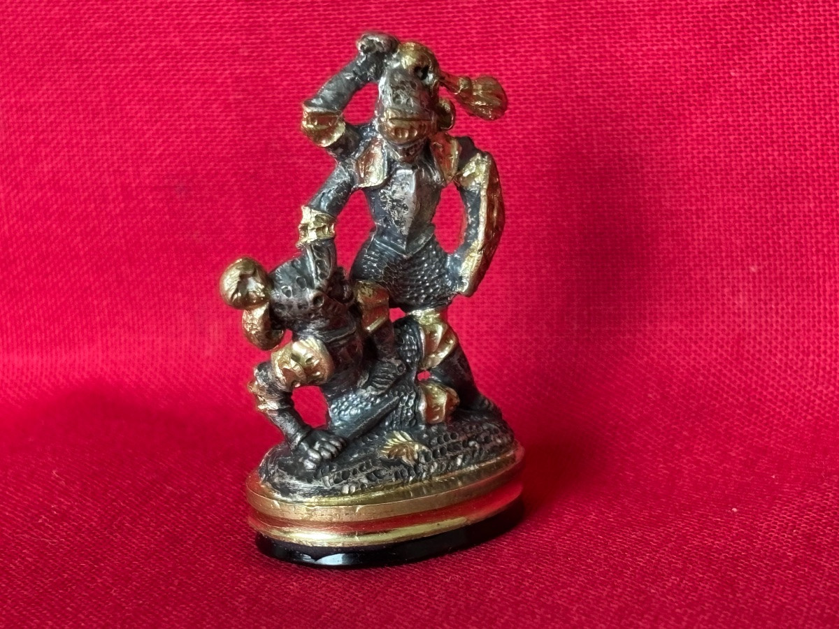 Sceau à cacheter en argent et vermeil 1818/1890-photo-6