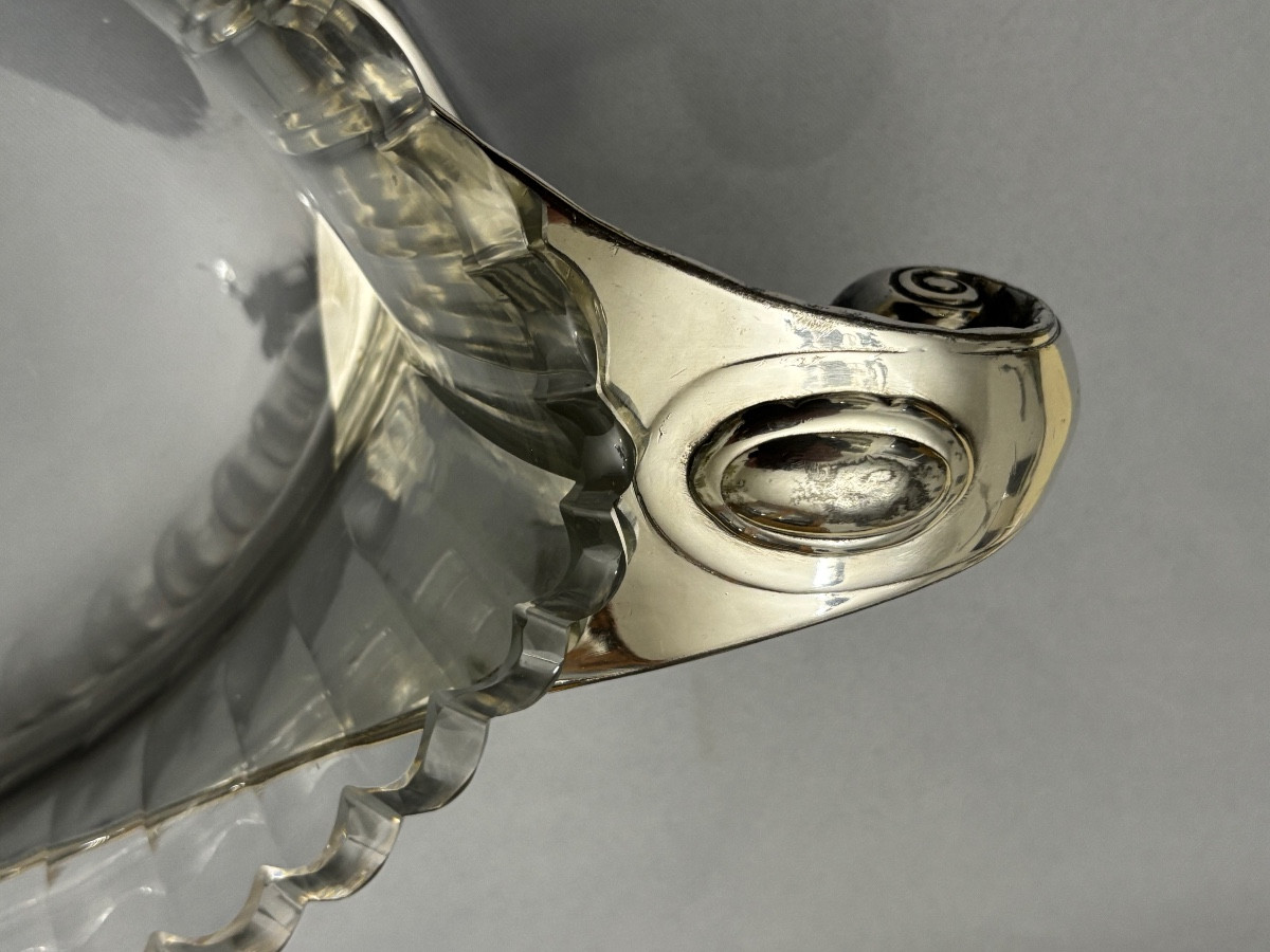 Louis Sue et André Mare Coupe  en métal argenté Gallia pour Christofle 1920/1930-photo-4