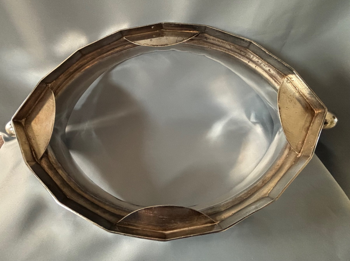 Louis Sue et André Mare Coupe  en métal argenté Gallia pour Christofle 1920/1930-photo-1