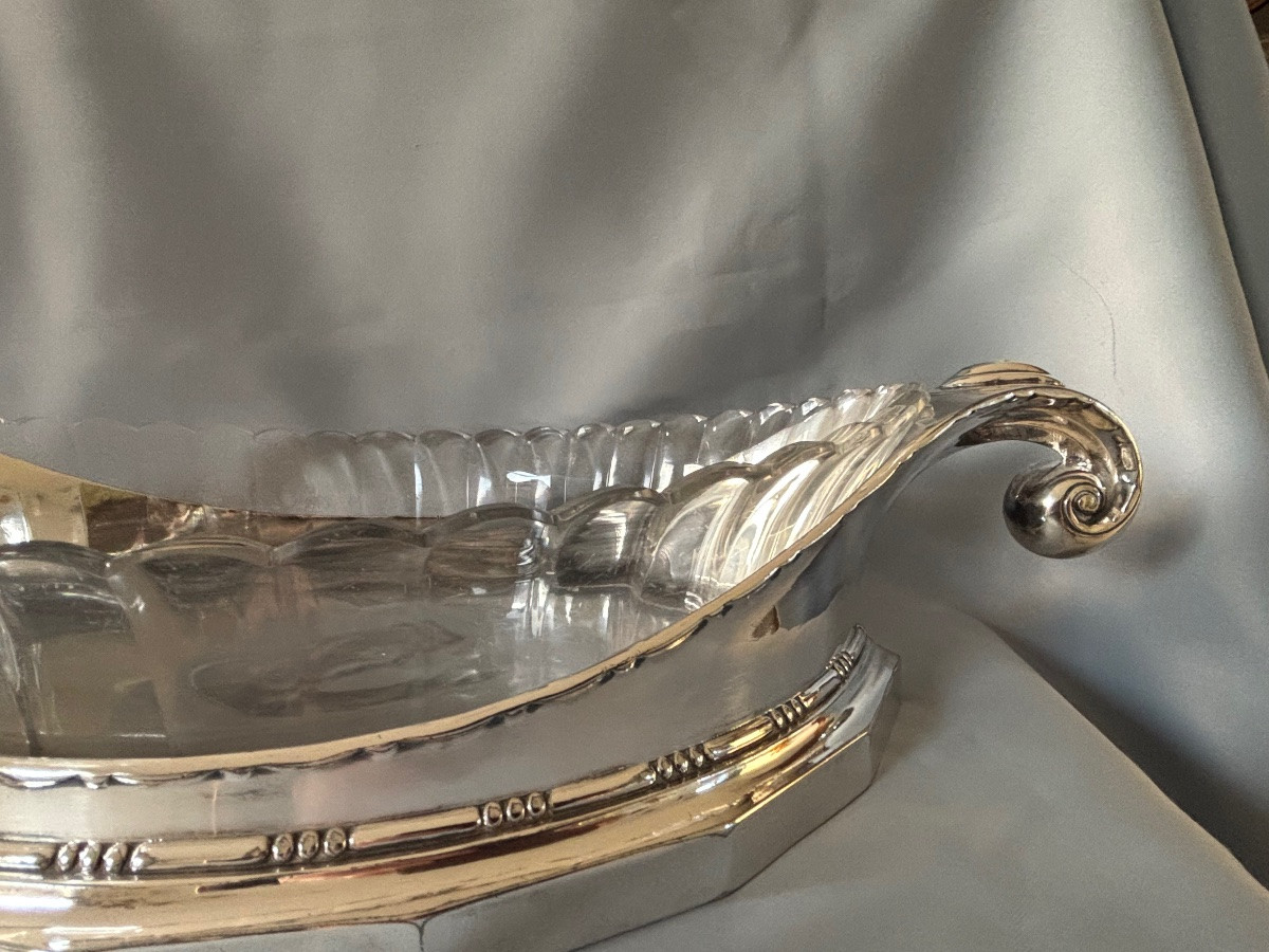 Louis Sue et André Mare Coupe  en métal argenté Gallia pour Christofle 1920/1930-photo-7