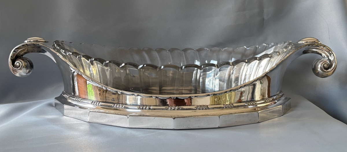 Louis Sue et André Mare Coupe  en métal argenté Gallia pour Christofle 1920/1930