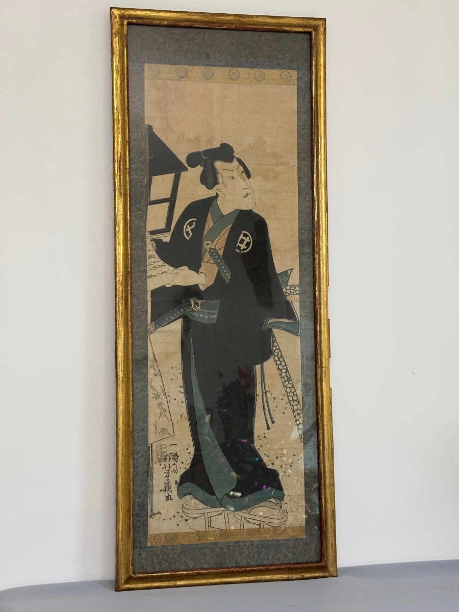 Japanese Woodblock Print "samurai" 19th Century 