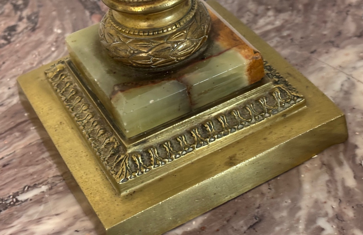 Lampe à pétrole en cristal de baccarat Napoléon III-photo-4