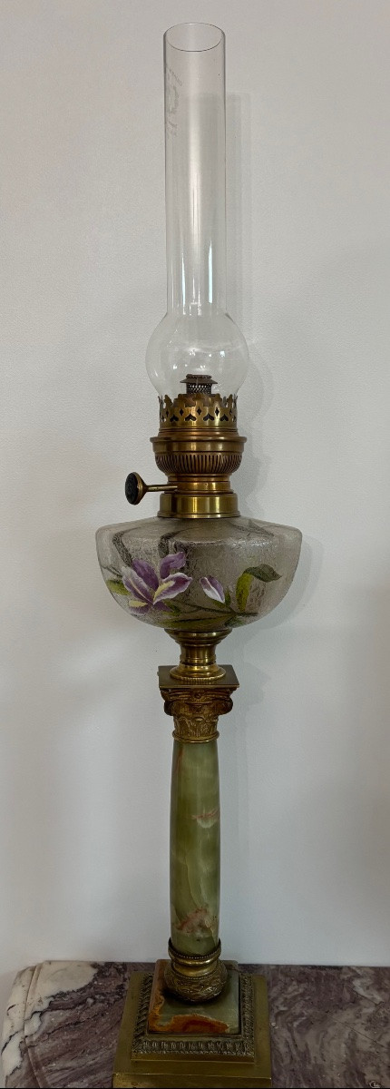 Lampe à pétrole en cristal de baccarat Napoléon III-photo-8