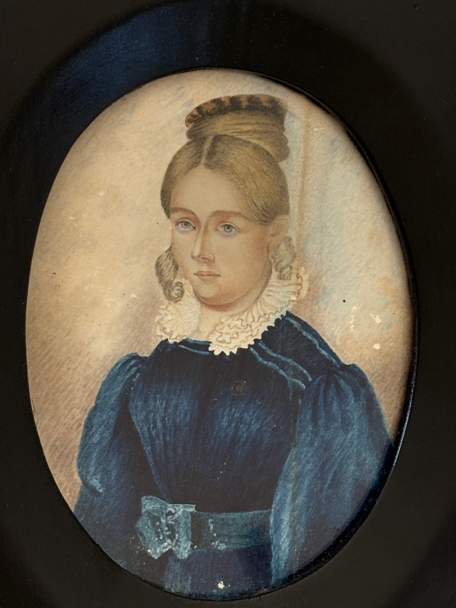 Portrait Of A Young Woman Of Quality, 18th Century -photo-1