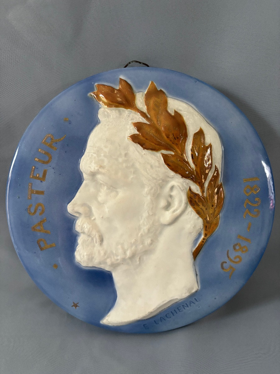 Paire de médaillons en haut relief d’Edmond LACHENAL 1855 - 1948-photo-8