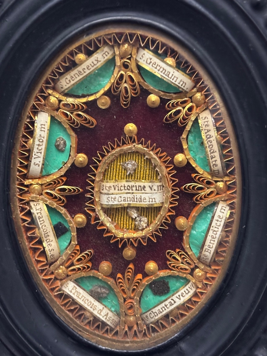 Reliquary Frame With Paper Filigree, Mid-19th Century -photo-8