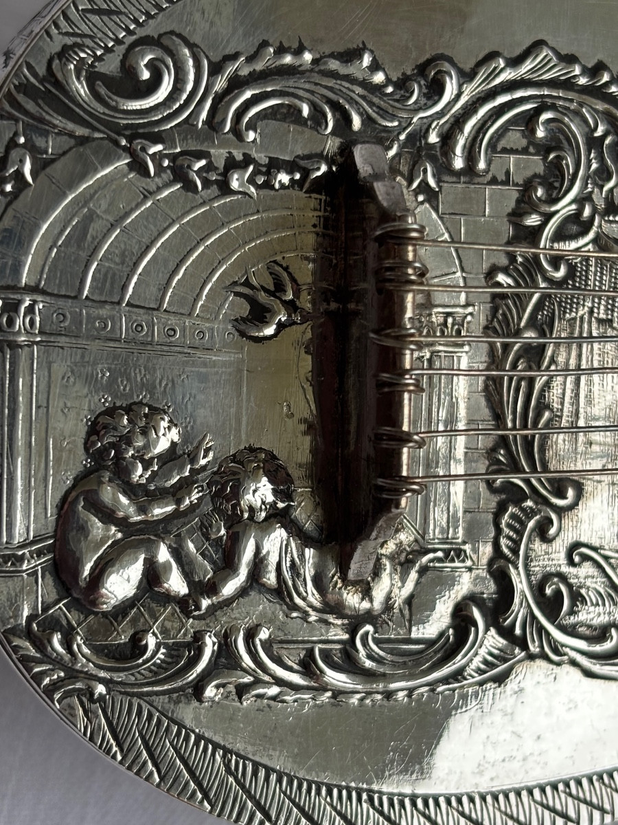 Somptueux Coffret à Bijoux Dissimulant Un Flacon à sel en argent fin XIXe-photo-3