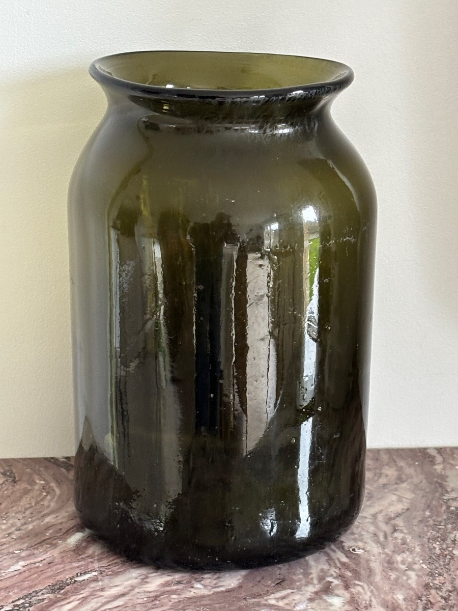 Late 18th Century Blown Glass Jar -photo-2
