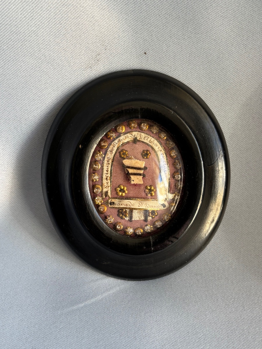 Reliquaire Suaire de St Bernard 19éme Siècle -photo-4