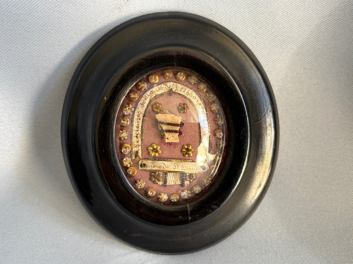 Reliquaire Suaire de St Bernard 19éme Siècle -photo-1