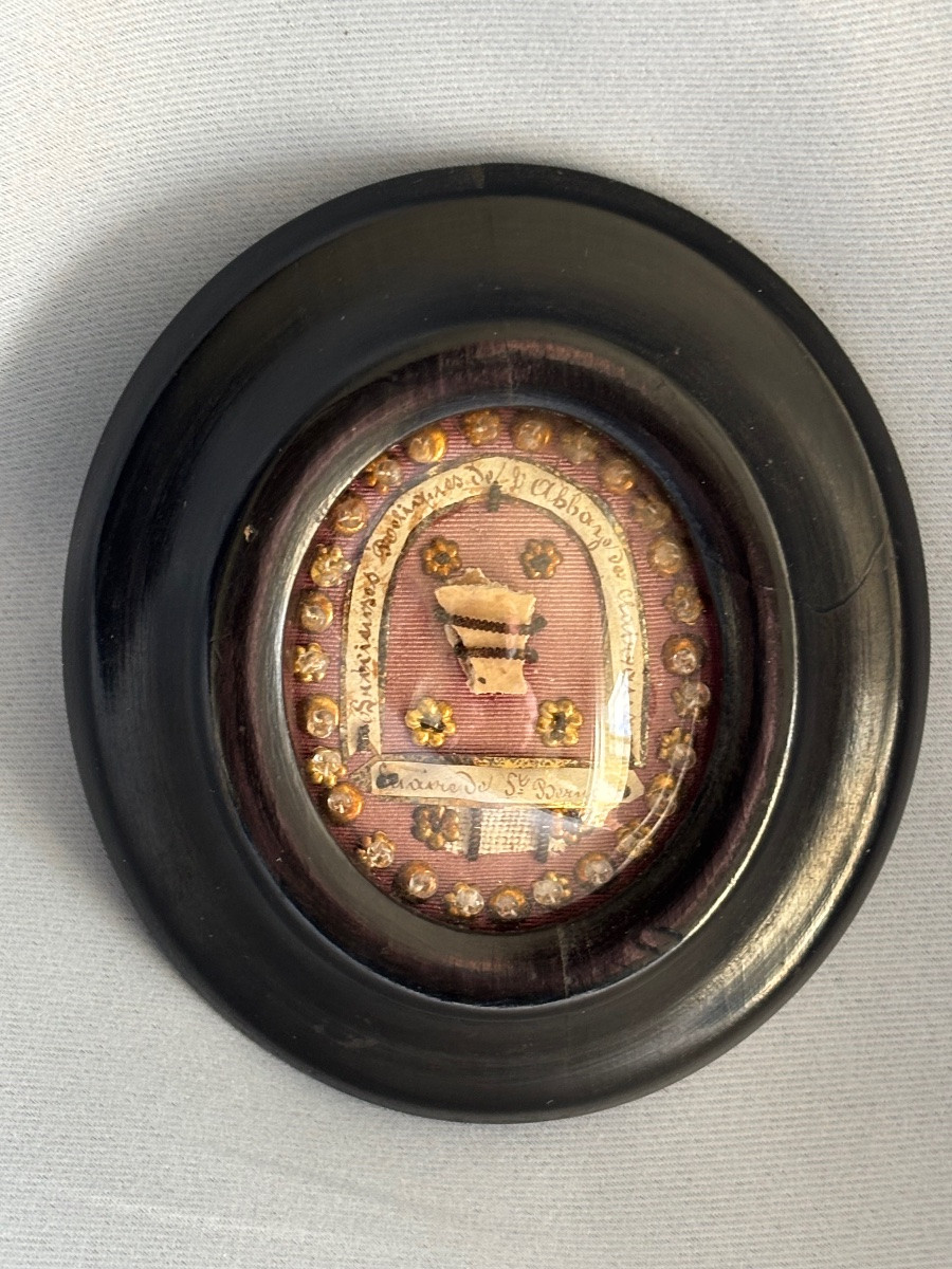 Reliquaire Suaire de St Bernard 19éme Siècle -photo-5