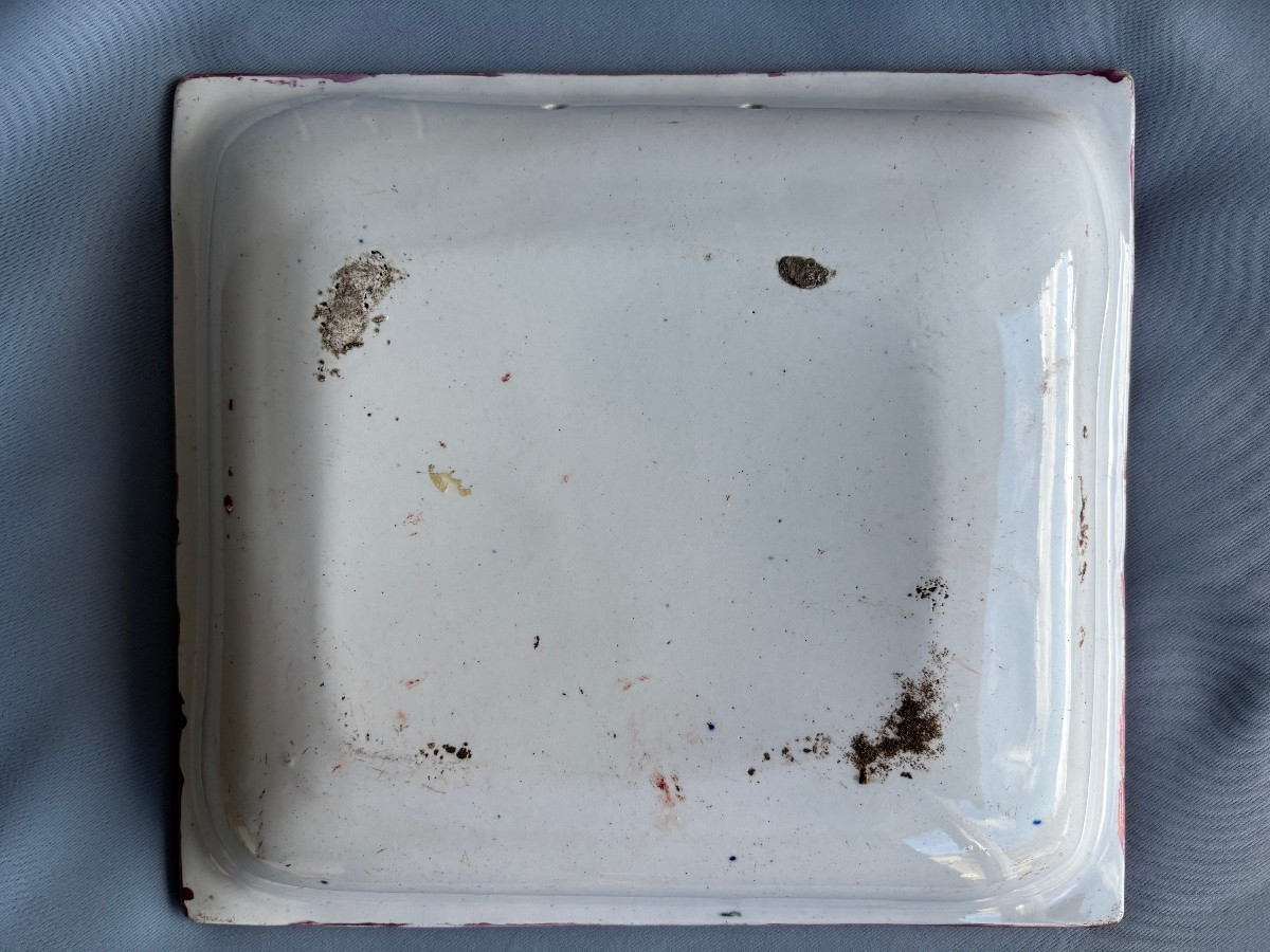 Emblematic Faience Plaque From Moore & Co Of Sunderland, 19th Century -photo-3