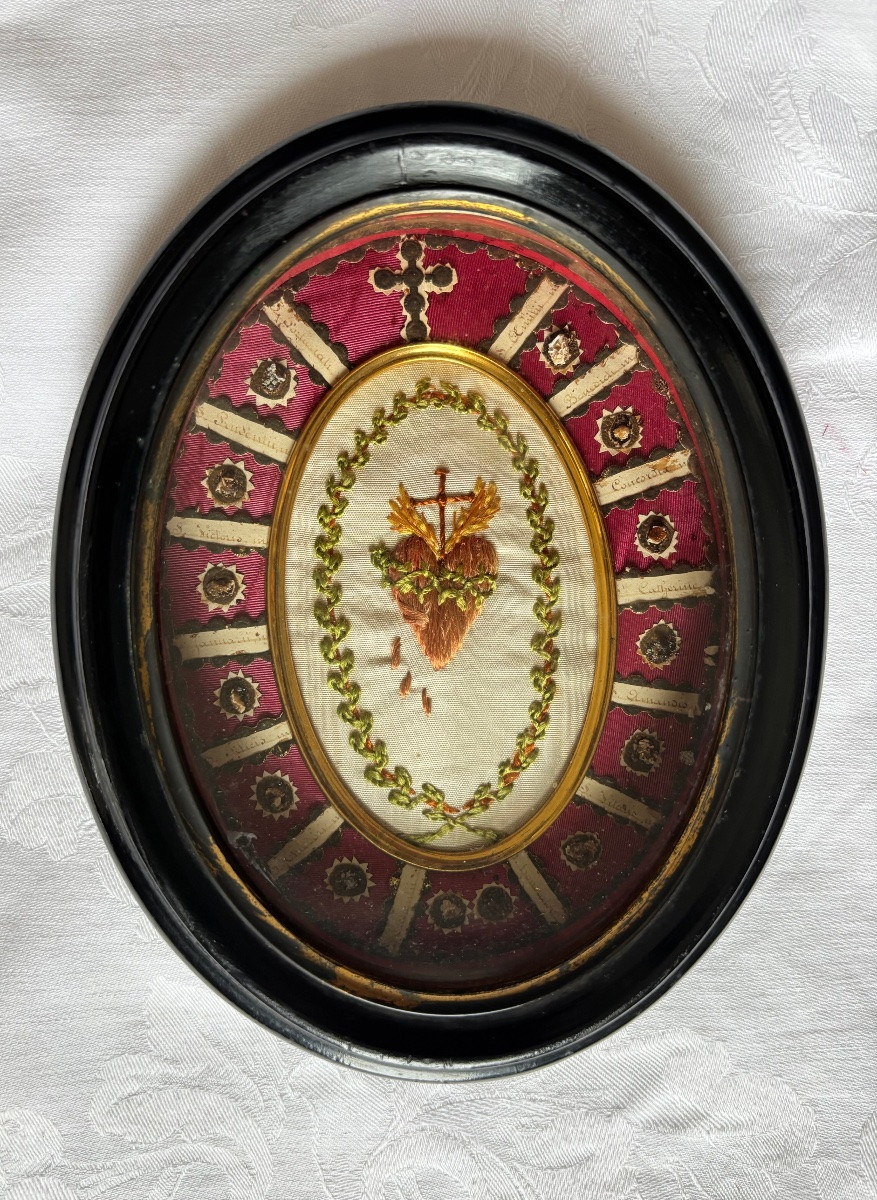Reliquaire du Sacré Cœur de Marie fin 19e-photo-6