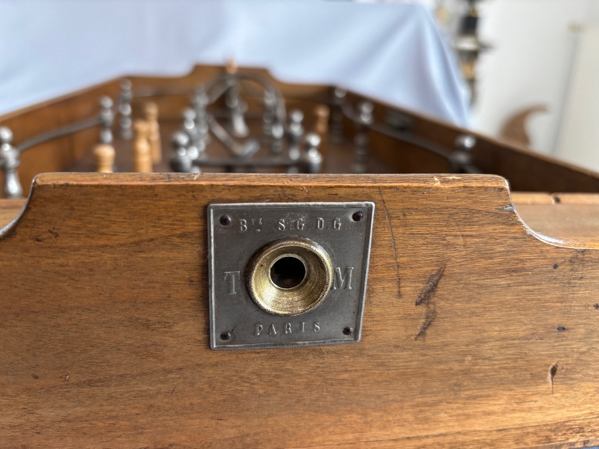 Dutch Spinning Top Game With A Rack And Pinion Mechanism, Late 19th Century -photo-4