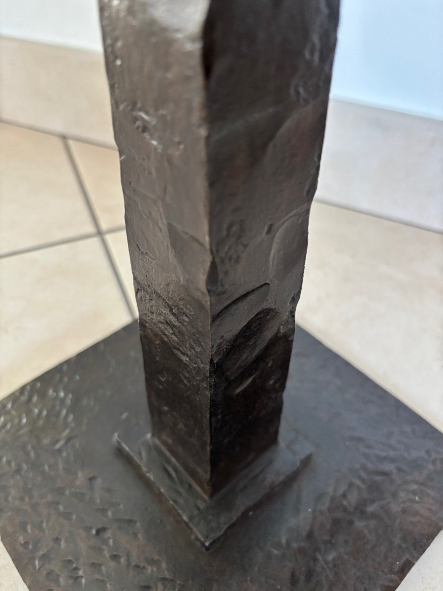 Pique cierge forgé circa 1950  -photo-5