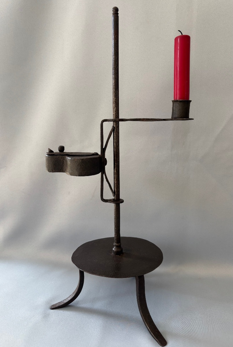 Forged Candlestick 18th Century-photo-2