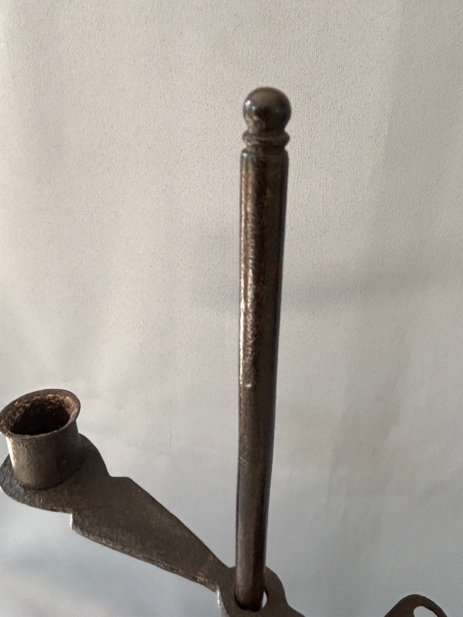 Forged Candlestick 18th Century-photo-5