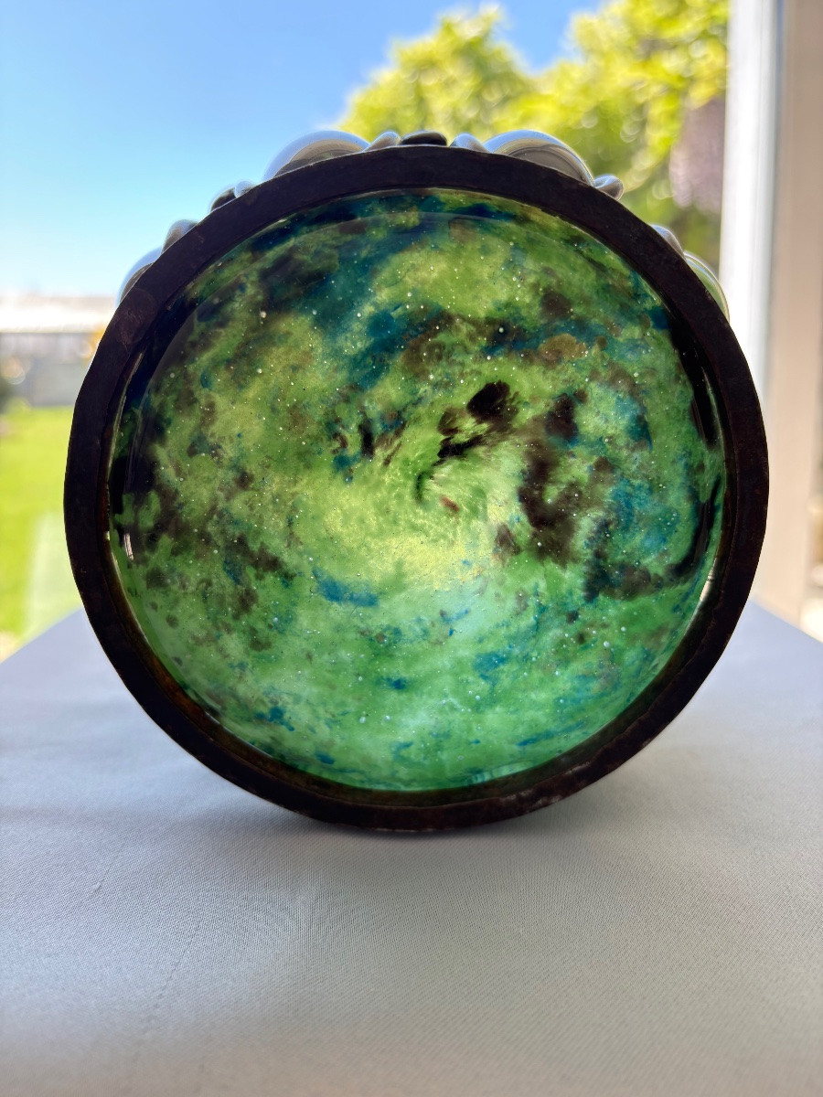 André Delatte Art Deco Pâte De Verre-photo-8