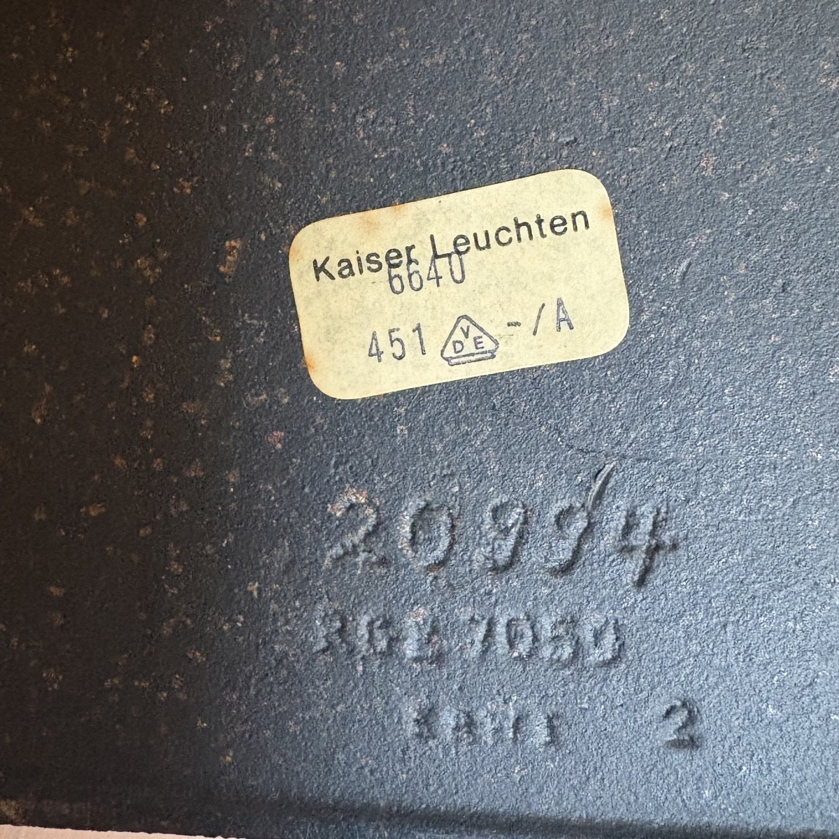 Lamp Kaiser Leutchen Edition Circa 1960-photo-4