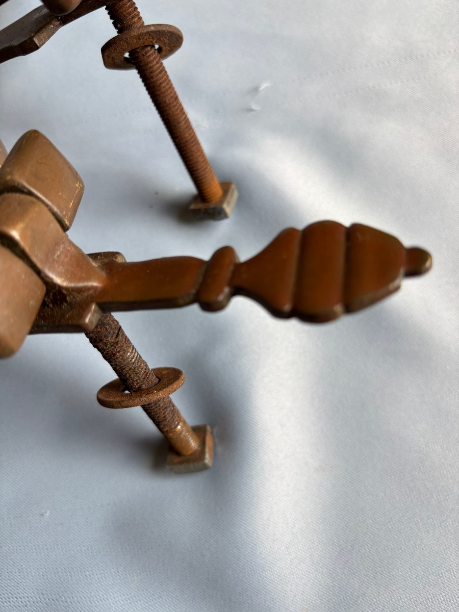 Pair Of Late 19th Century Bronze Door Knockers-photo-1