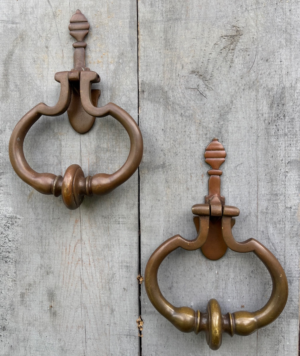 Pair Of Late 19th Century Bronze Door Knockers