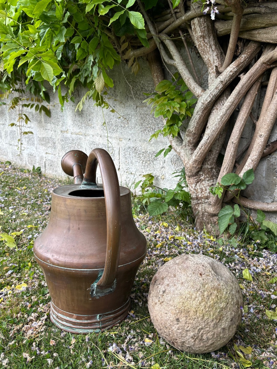 Arrosoir en cuivre milieu XIXéme Siecle -photo-5
