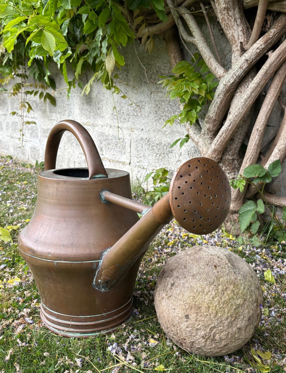 Arrosoir en cuivre milieu XIXéme Siecle -photo-6