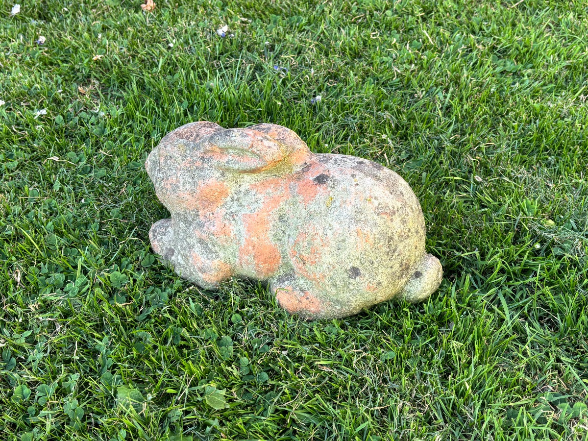 Lapin en terre cuite début 20éme Siècle  -photo-2