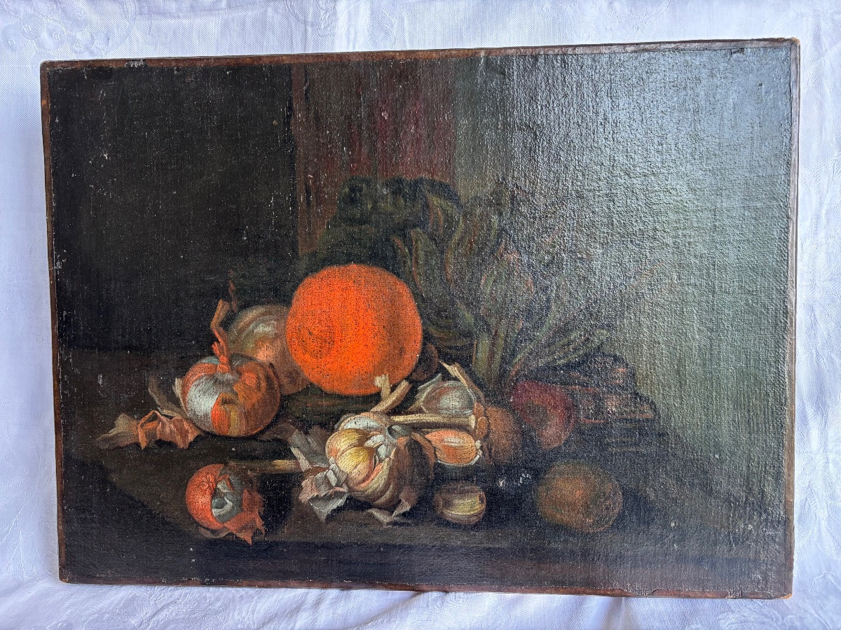 Still Life With Vegetables 18th Century-photo-3