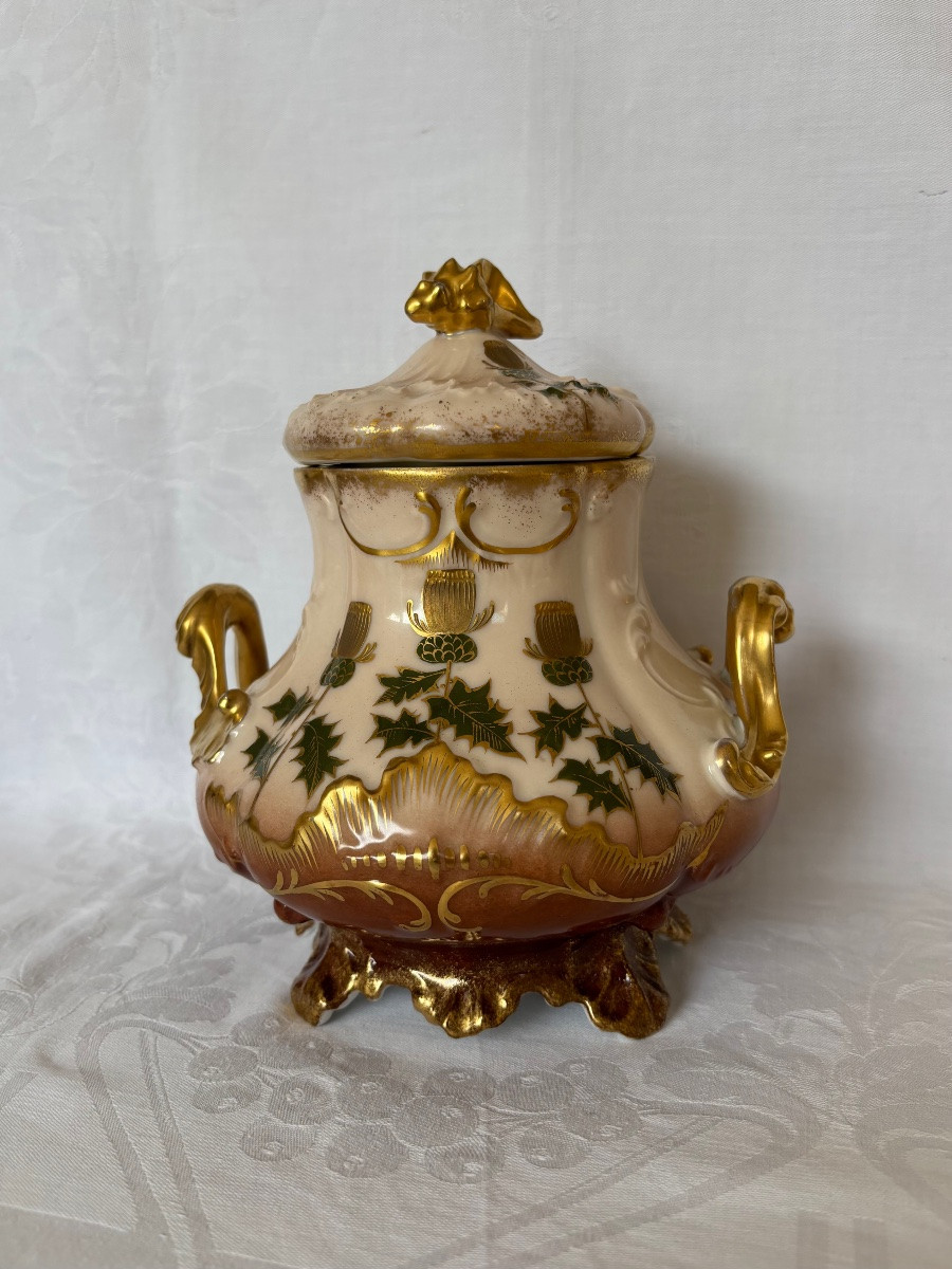 Limoges service à thé Art Nouveau fin 19éme Siècle -photo-3