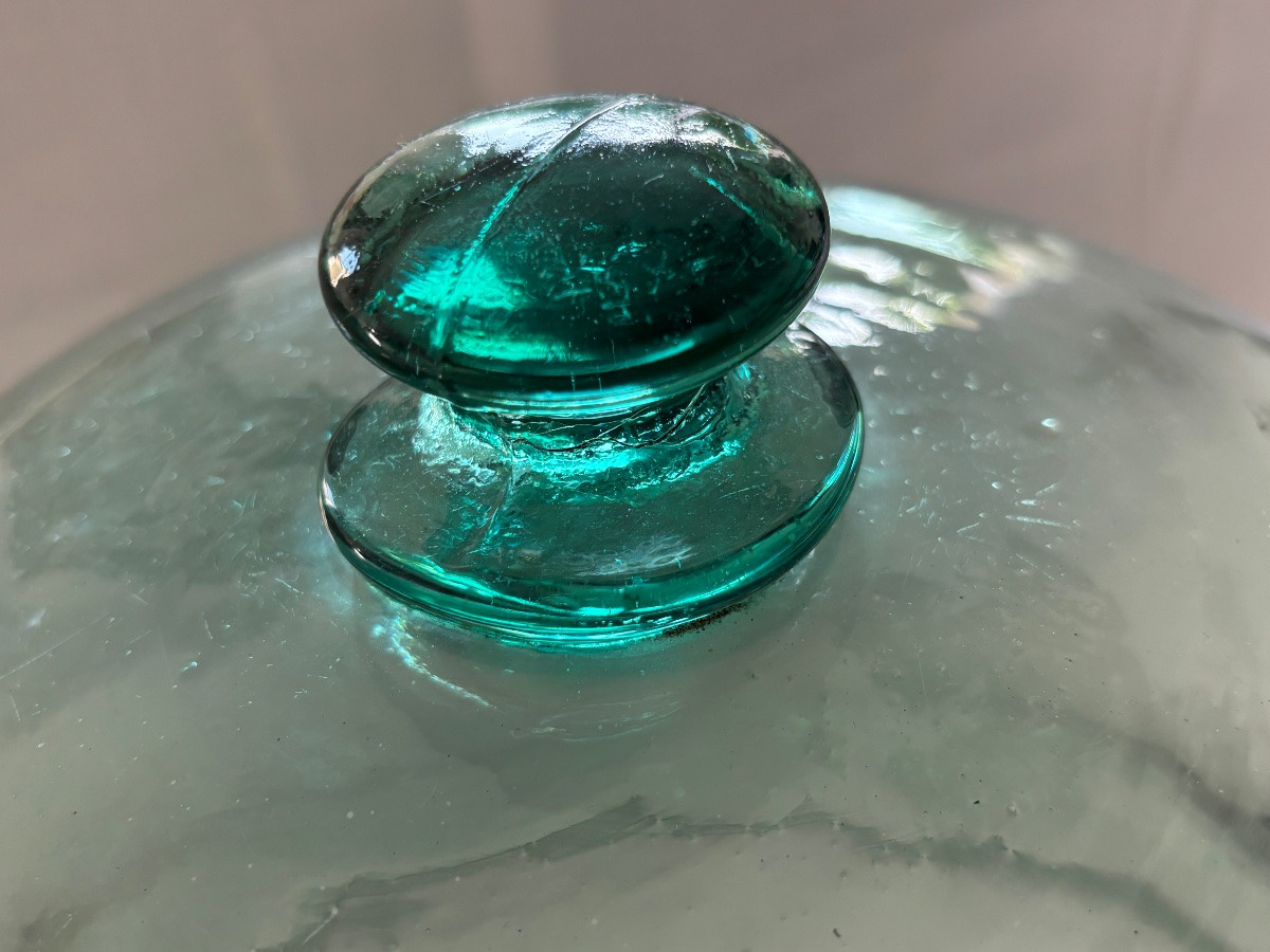 Cloche de jardin en verre soufflé 19éme Siècle -photo-3