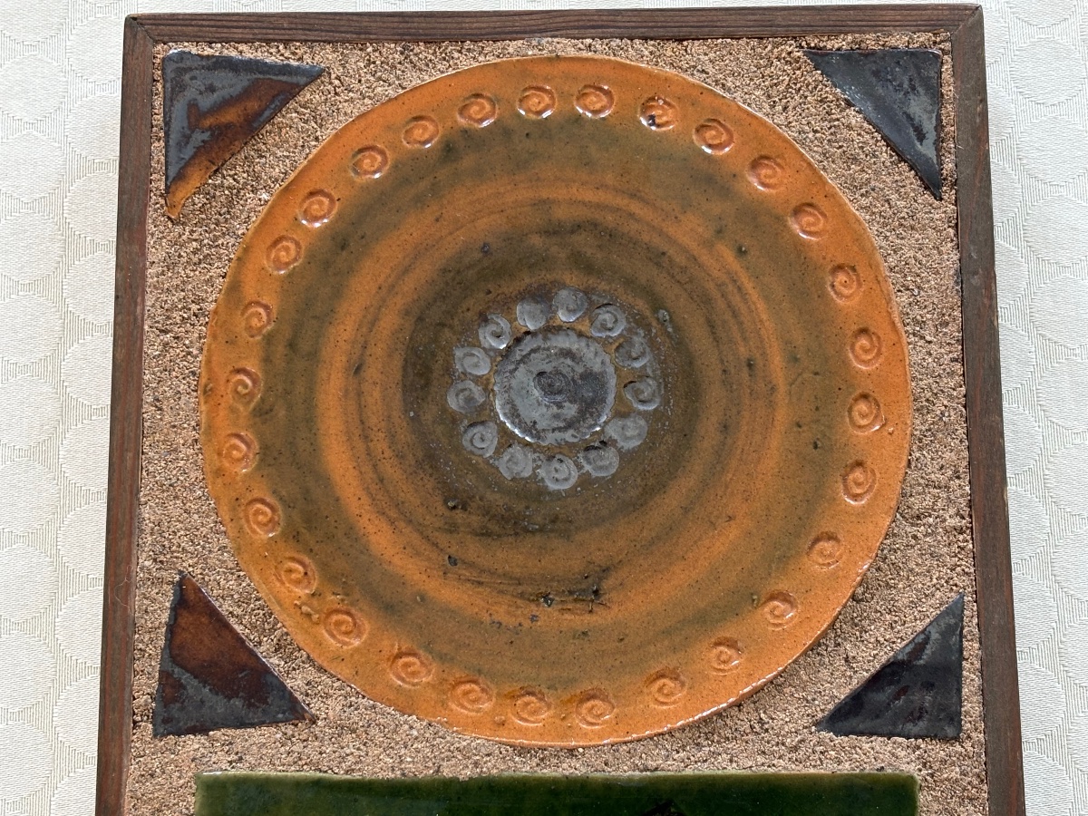 Hanne Denmark Ceramic Plate Circa 1970-photo-1