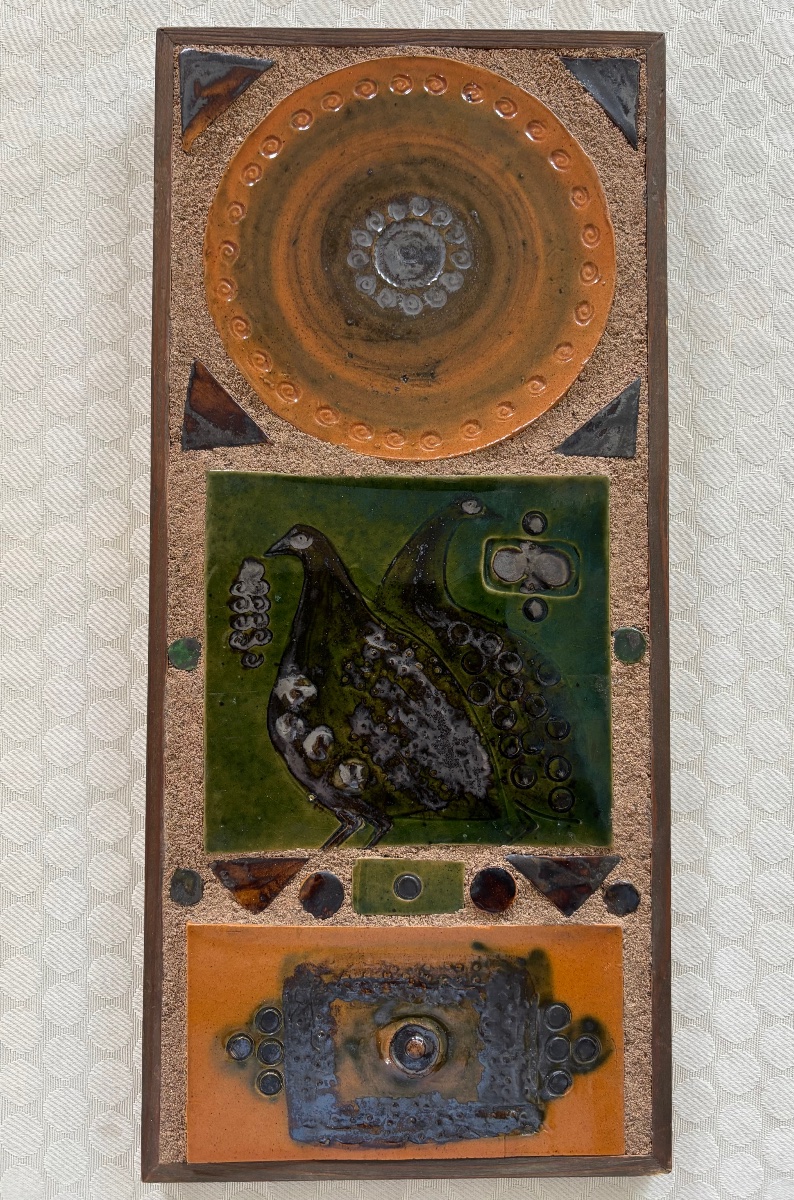 Hanne Denmark Ceramic Plate Circa 1970-photo-2