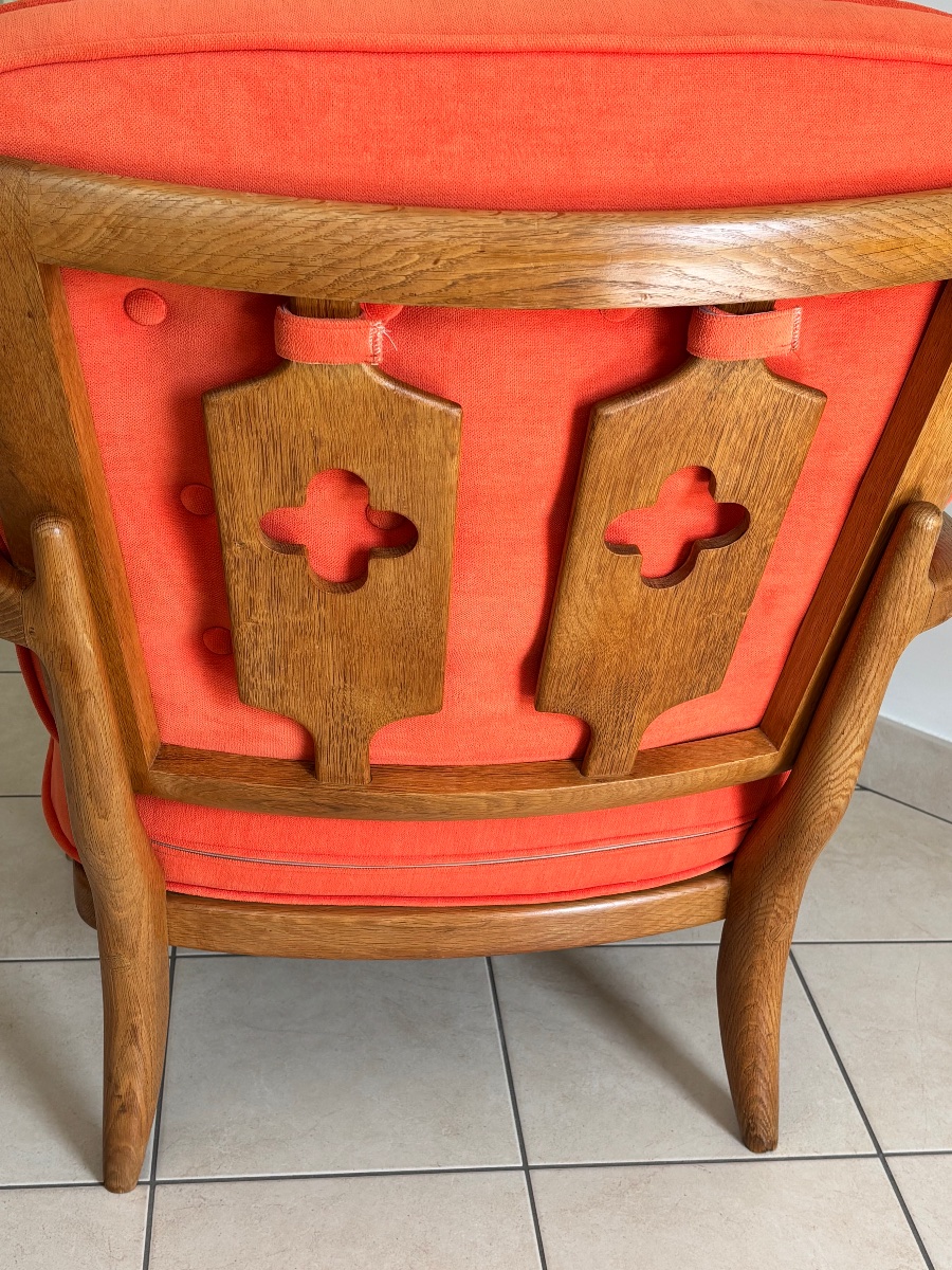 Guillerme Et Chambon Armchair < José > Circa 1970 Edition Votre Maison-photo-8