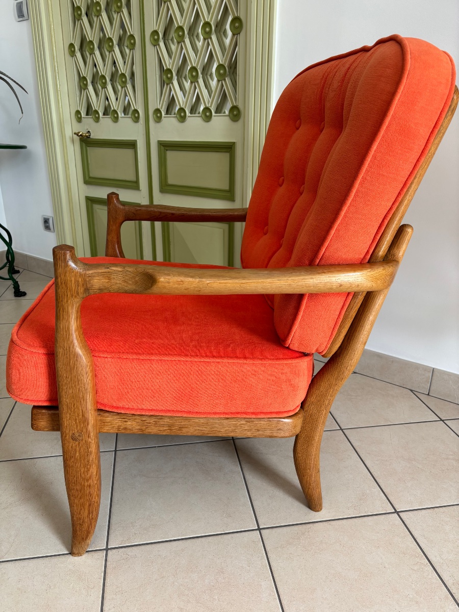 Guillerme Et Chambon Armchair < José > Circa 1970 Edition Votre Maison