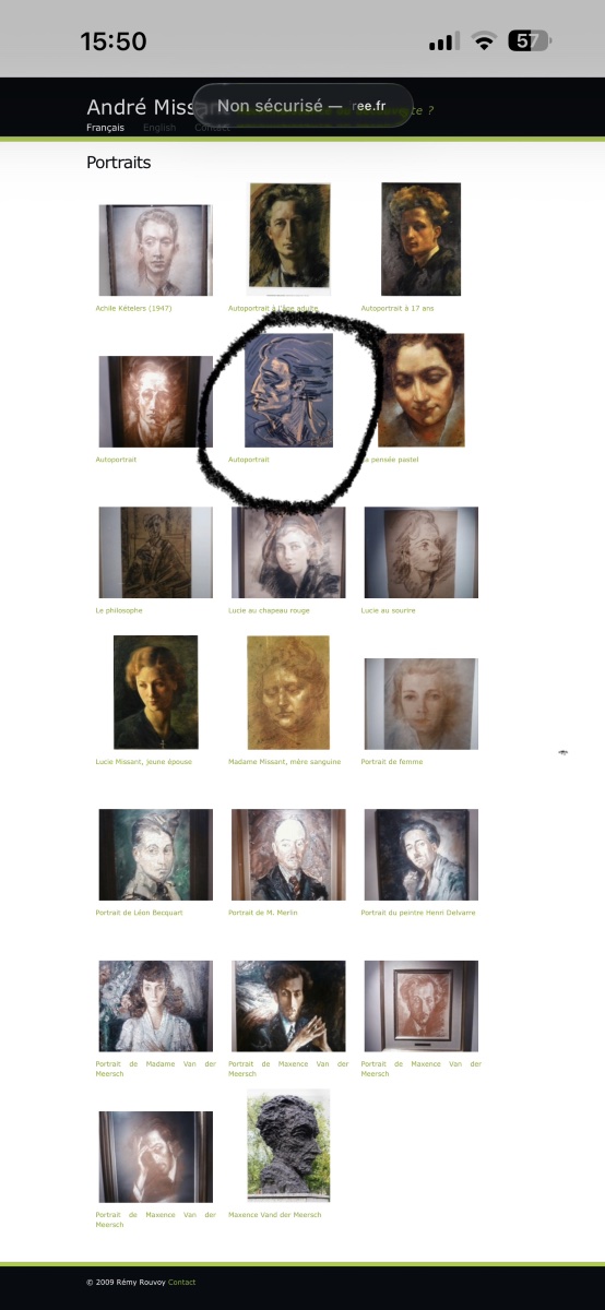 André Missant, Self-portrait, Circa 1908/1977-photo-2