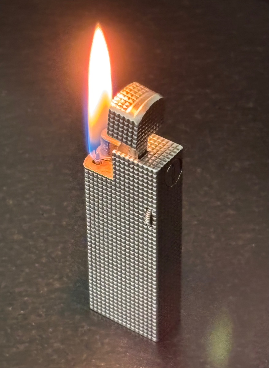 Dunhill Paris Lighter, Solid Silver, Circa 1952-photo-3