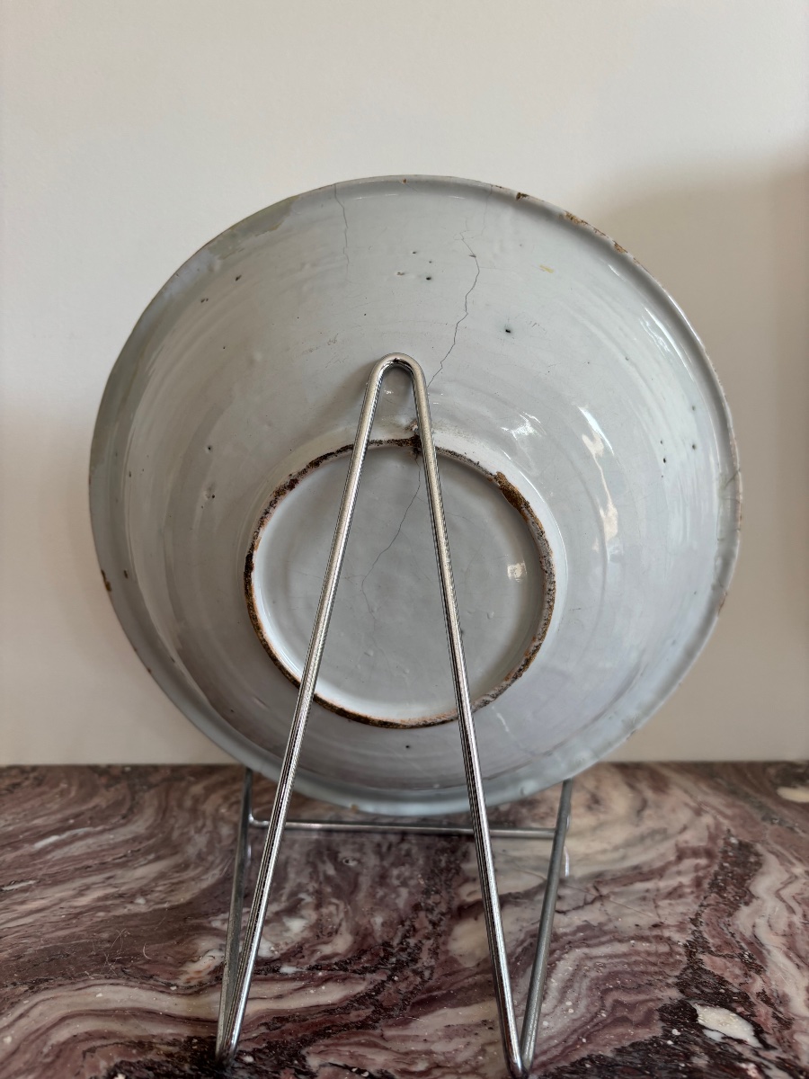 Varages? 19th-century Deep Dish With Deer Motif -photo-3