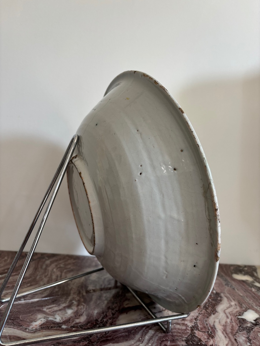 Varages? 19th-century Deep Dish With Deer Motif -photo-4