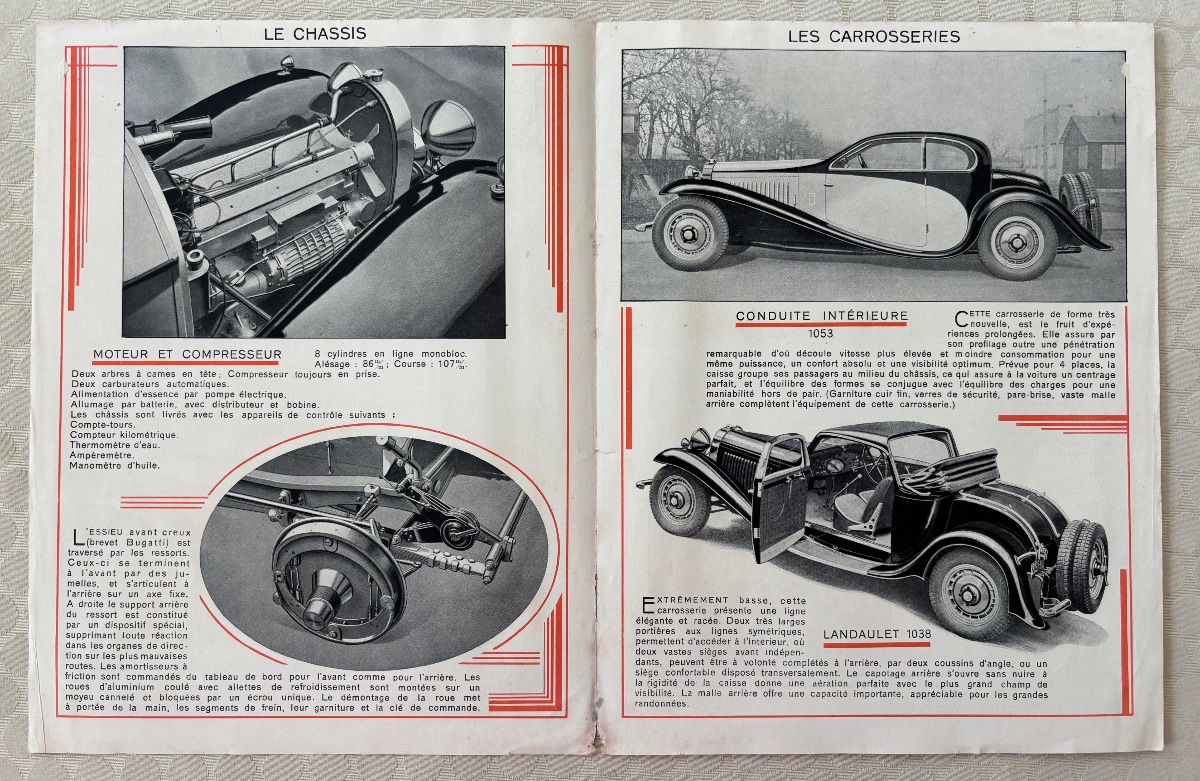 Bugatti Type 50 catalogue original Circa 1932-photo-2